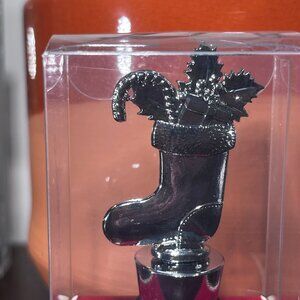 Christmas stocking wine stopper